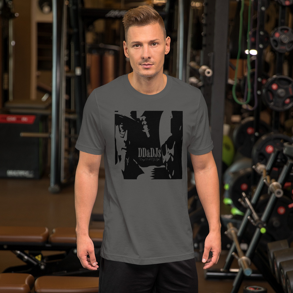 T-Shirt: DD&DJS Silhouette BLACK design & logo Unisex t-shirt - Image 7