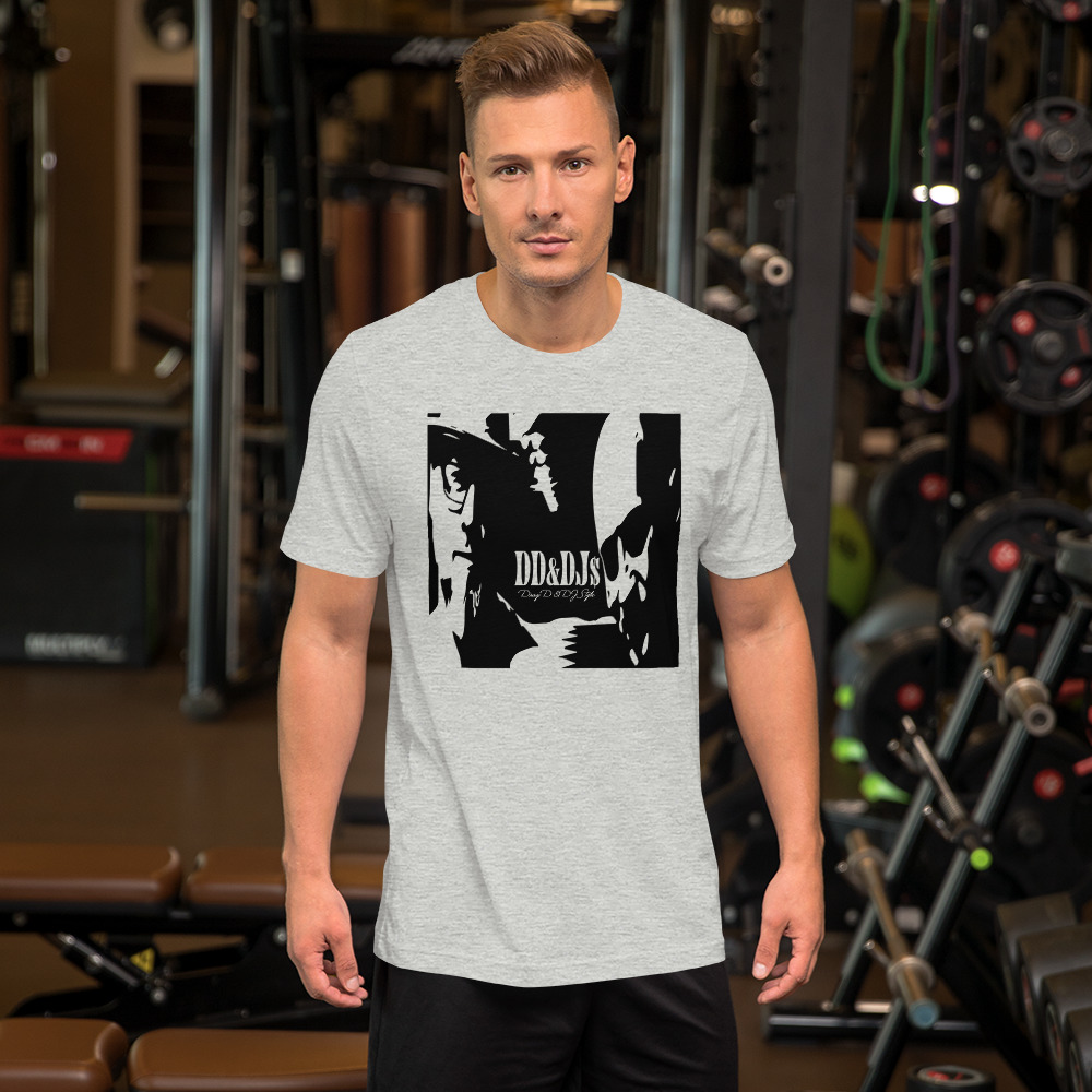 T-Shirt: DD&DJS Silhouette BLACK design & logo Unisex t-shirt - Image 11