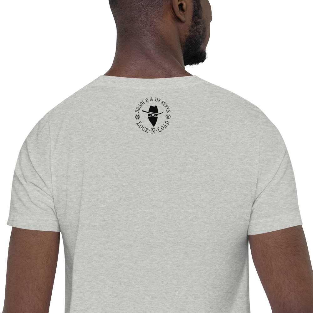 T-Shirt: DD&DJS The Flying Samuri So High Black Text Unisex Tee - Image 31