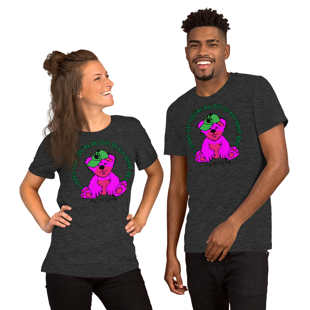 T-Shirt: DD&DJS The Iconic Pink T3DDI design & logo Unisex tee - Image 3