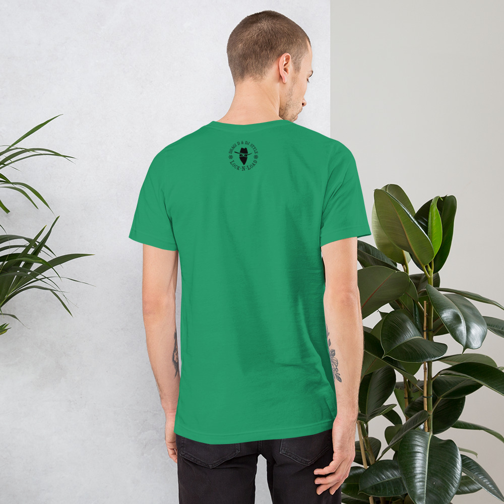 T-Shirt: DD&DJS The Return of the Bad Guy BLACK design unisex tee - Image 10