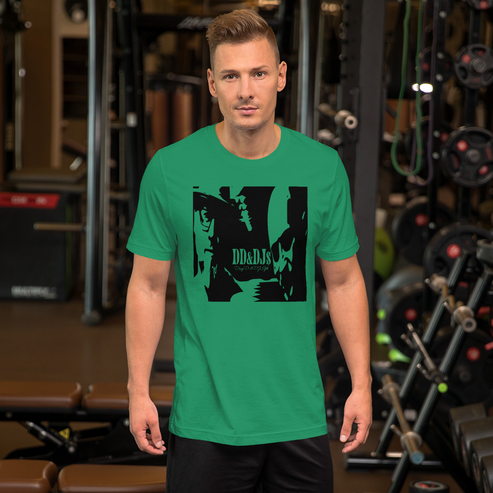 T-Shirt: DD&DJS Silhouette BLACK design & logo Unisex t-shirt - Image 9