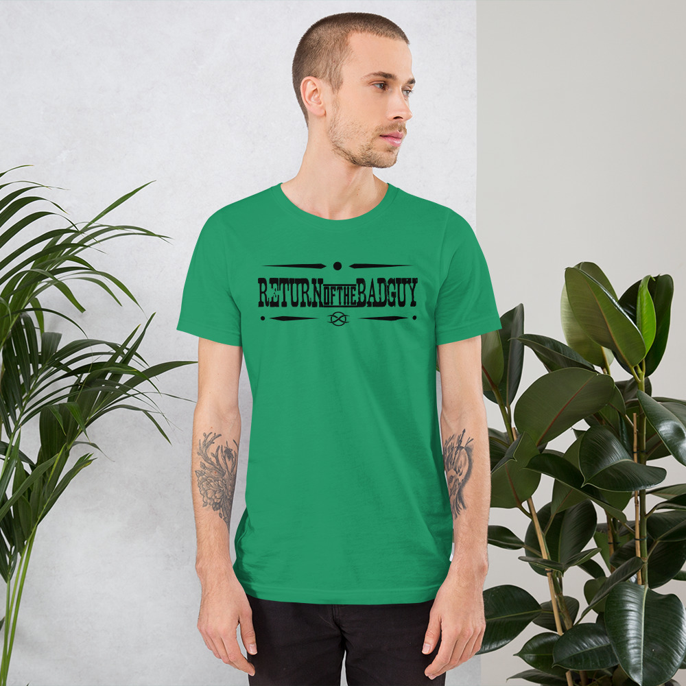 T-Shirt: DD&DJS The Return of the Bad Guy BLACK design unisex tee