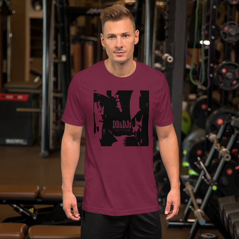 T-Shirt: DD&DJS Silhouette BLACK design & logo Unisex t-shirt - Image 3
