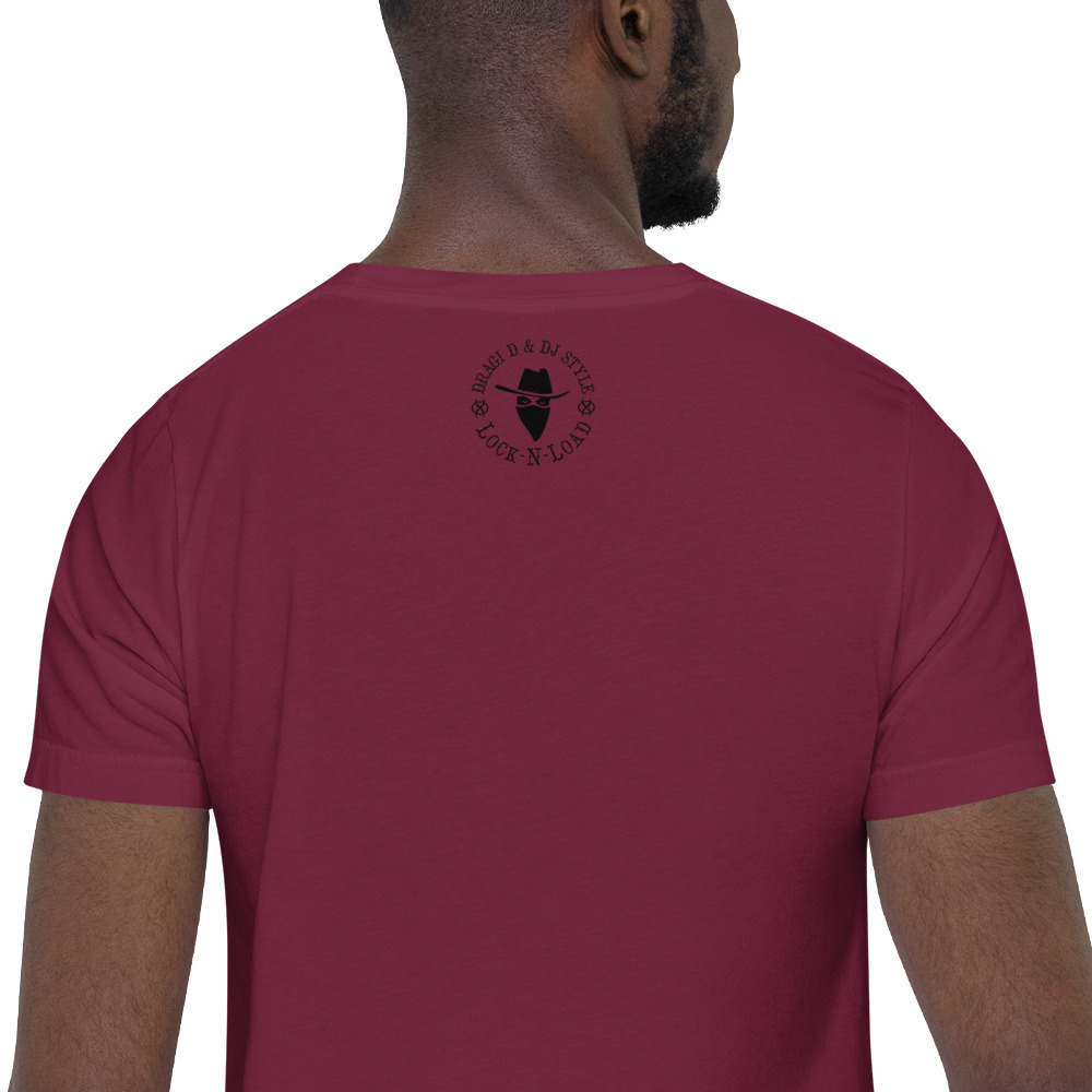 T-Shirt: DD&DJS The Flying Samuri So High Black Text Unisex Tee - Image 11