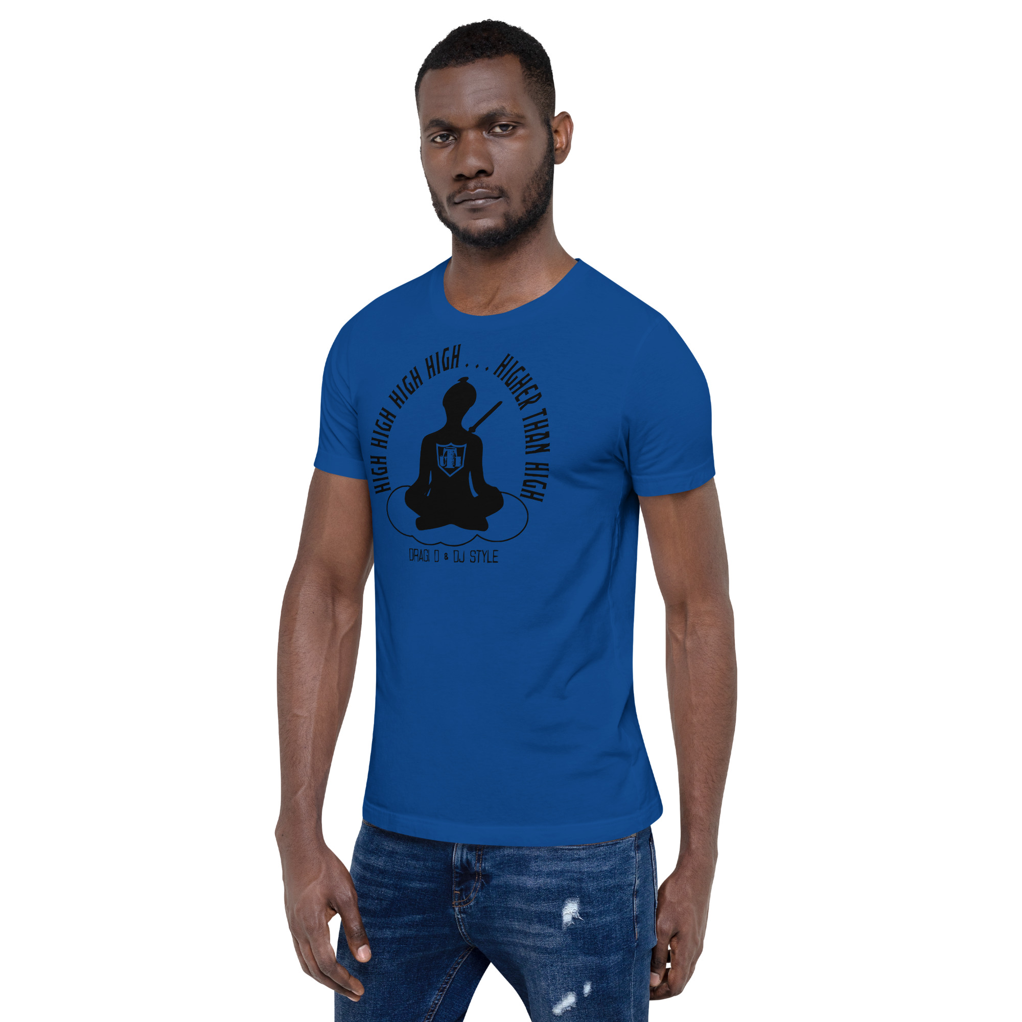 T-Shirt: DD&DJS The Flying Samuri So High Black Text Unisex Tee - Image 13