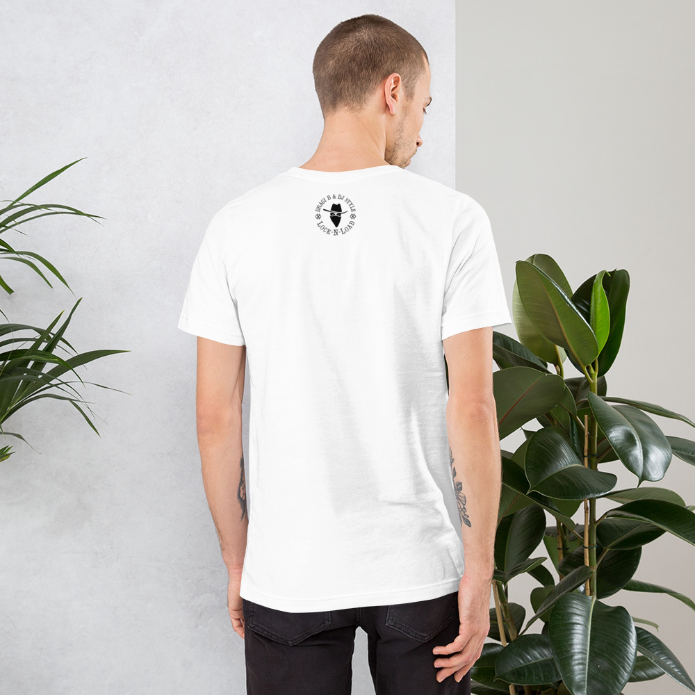 T-Shirt: DD&DJS The Return of the Bad Guy BLACK design unisex tee - Image 14