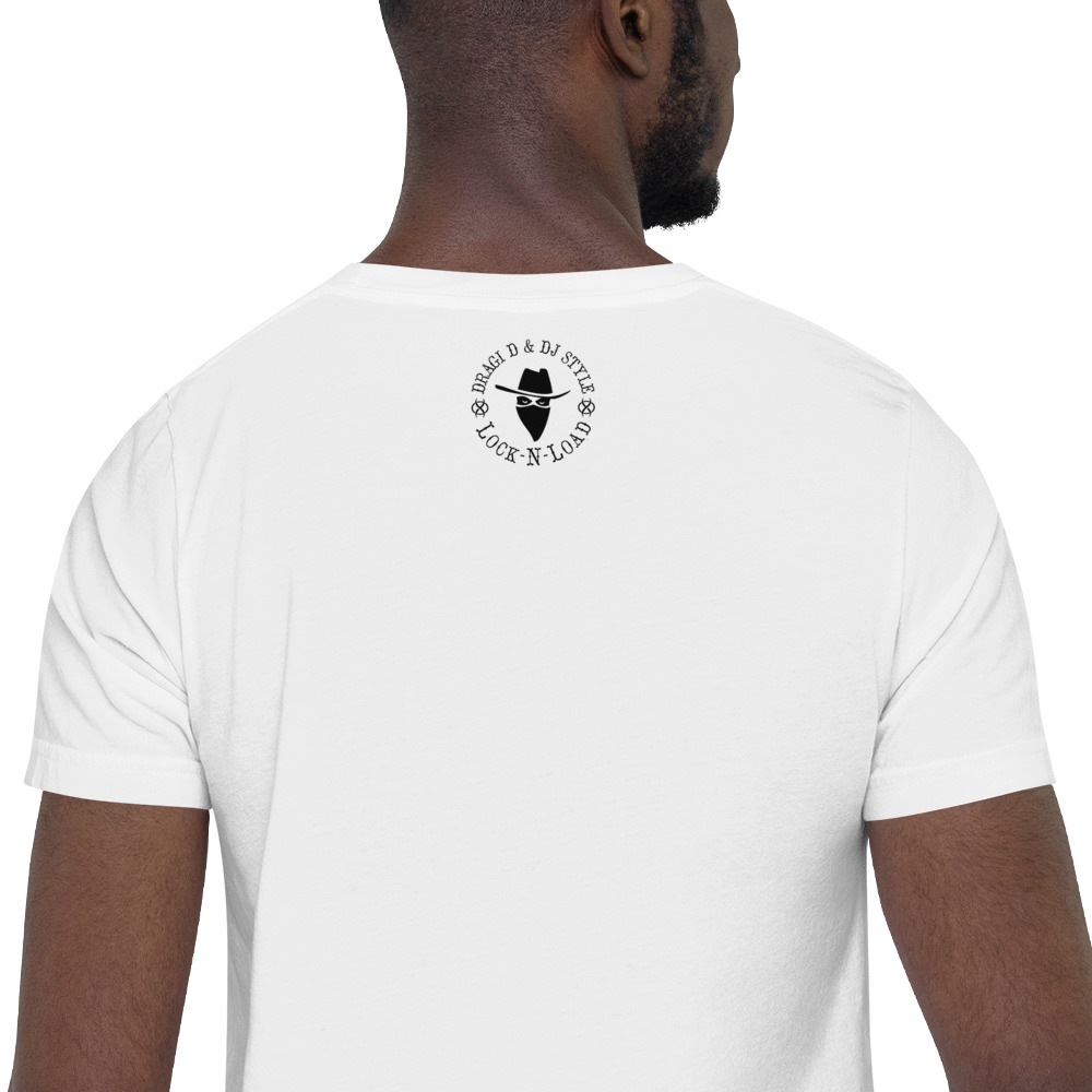 T-Shirt: DD&DJS The Flying Samuri So High Black Text Unisex Tee - Image 35